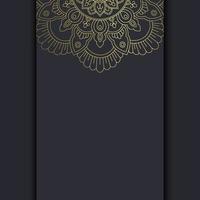 Luxury mandala pattern background with golden arabesque vector