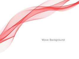 Red wave style stylish abstract background