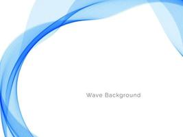 Blue wave style abstract background vector