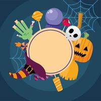 Halloween celebration characters vector