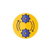 Process vector icon on white background