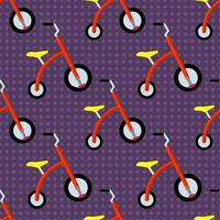 tricycle toy seamless pattern vector illustration