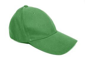 Green baseball cap photo