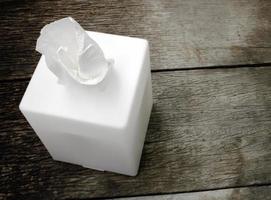 White tissue box photo
