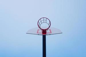 Street basketball hoop photo