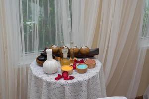 Spa elements at salon photo