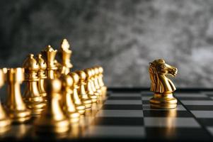 Gold chess board game