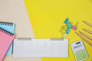 Workspace background with bright colors photo