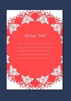 Mandala vintage template card vector