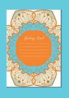 Mandala vintage template card vector