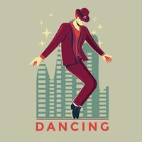 Man performing a tap dance in a spotlight and music instrument background 1991503 Vector Art at Vecteezy Man performing a tap dance in a spotlight and music instrument background 1991503 Vector Art at Vecteezy
