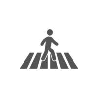 Pedestrian crossing symbol.ai Royalty Free Stock SVG Vector and