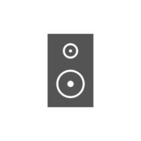 Stereo speaker vector isolated icon for graphic and web design