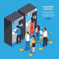 visa center isometric vector