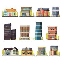 Orthogonal living buildings vector