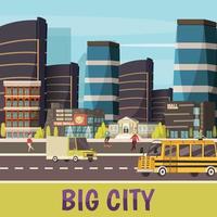 Orthogonal city background vector