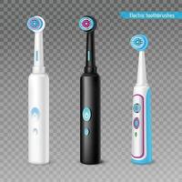 electric toothbrush set vector