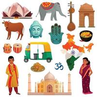 conjunto de viajes de india