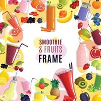 smoothie frame background vector