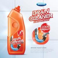 drain cleaner poster vector