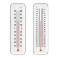 termómetro de meteorología realista vector