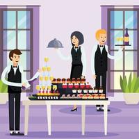 catering orthogonal flat composition vector