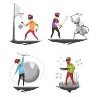 virtual reality design concept vector