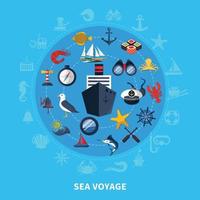 Nautical vector illustration