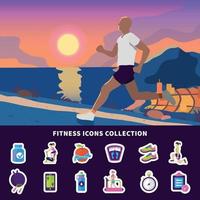 ilustración vectorial de fitness vector