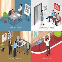 job interview design concept vector