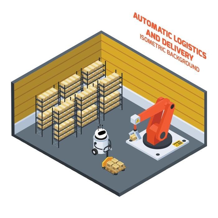 Warehouse Automation Vector Art, Icons, and Graphics for Free Download