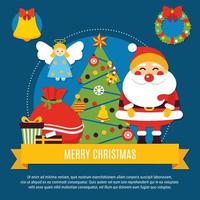 Christmas flat vector illustration