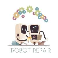 robots vector illustration