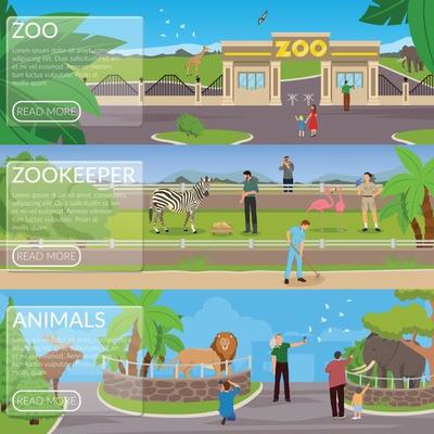 zoo flat banners
