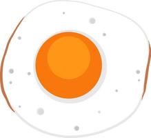 Isolated sunny side up egg vector