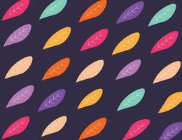 Abstract Colorful Leaves Pattern Background vector