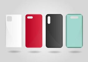 Mobile Phone Cases Mockup vector