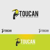 plantilla de diseño de logotipo de tucán vector