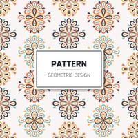 Seamless pattern vintage decorative elements vector