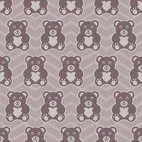 BEAR DIGITAL PAPER PATTERN DESIGN vector