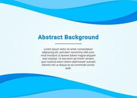 Stylish Business Blue Wave Presentation Background vector