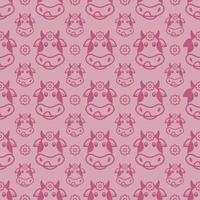 COW DIGITAL PAPER PATTERN DESIGN vector