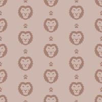 LION DIGITAL PAPER PATTERN DESIGN vector