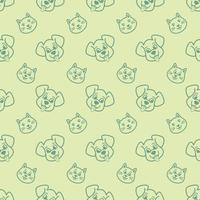 DOG AND CAT DIGITAL PAPER PATTERN DESIGN vector