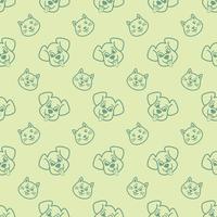 DOG AND CAT DIGITAL PAPER PATTERN DESIGN vector