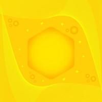 Elegant Yellow Wave Background With Geometric Shapes vector