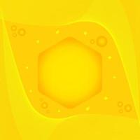 Elegant Yellow Wave Background With Geometric Shapes vector