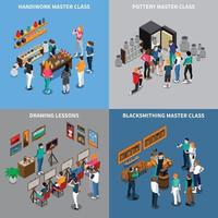 master class isometric 2x2 vector