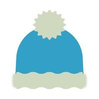 merry christmas hat flat style icon vector