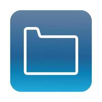 folder file document block gradient style icon vector